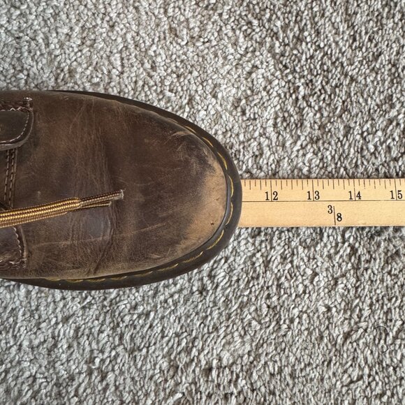 Dr Martens 1460 Brown Boots Crazy Horse Size 39 W8 M7 Yellow Laces - Picture 13 of 13